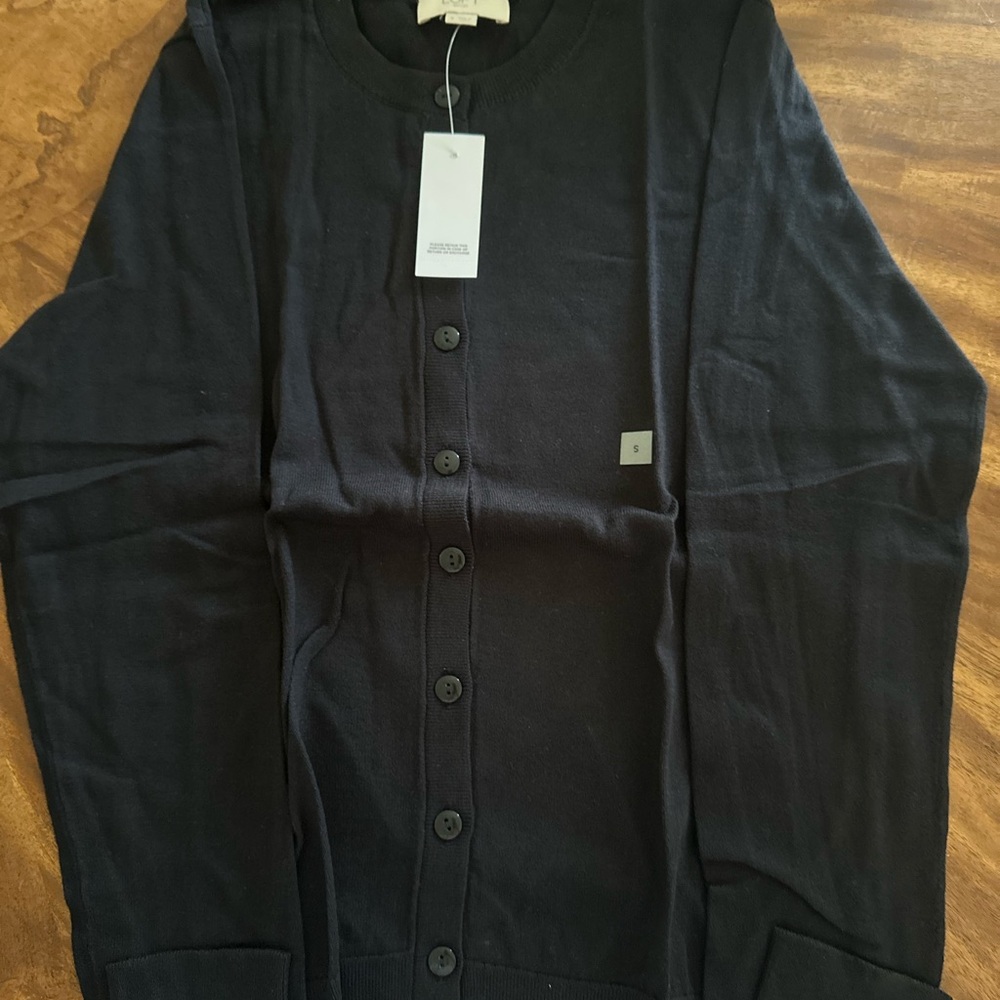Loft Women’s  Classic Black Cardigan Sweater